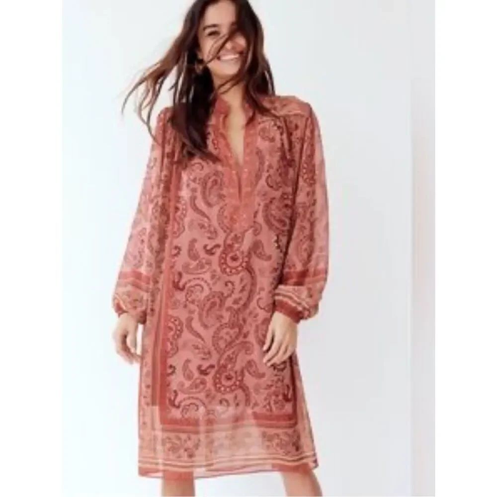 Aritzia Wilfred Handkerchief Print Dress Women’s Large